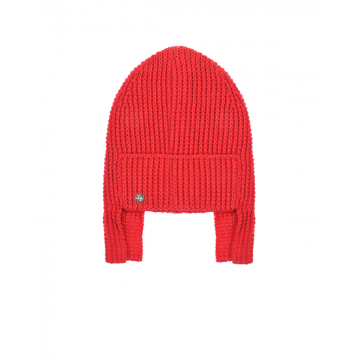 Красная шапка из шерсти Joli Bebe | Фото 1