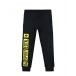 Черные спортивные брюки с желтыми надписями Dsquared2 | Фото 1