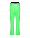 Зеленые брюки с черным эластичным поясом MSGM | Фото 5