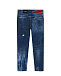 Синие джинсы со вставками Dsquared2 | Фото 2