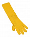Желтый шарф с имитацией перчаток 190х8 см Vivetta | Фото 3