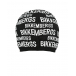 Черная шапка со сплошным белым лого Bikkembergs | Фото 1