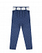 Синие брюки с белым поясом Monnalisa | Фото 2