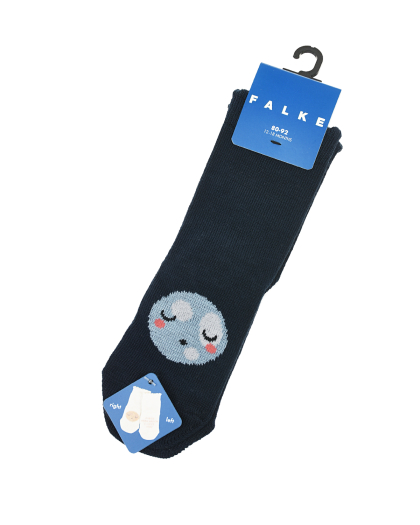 Синие носки с принтом &quot;Спящая луна&quot; Falke | Фото 1