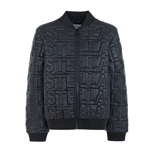 Черная куртка с прострочкой Stella McCartney | Фото 1