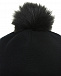 Комплект из шапки с помпоном и шарфа, черный Emporio Armani | Фото 7