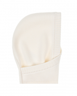 Белая шапка-шлем из шерсти Jan&Sofie Белый, арт. YU_071 028 | Фото 1