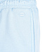 Голубые шорты с поясом на резинке  | Фото 7
