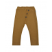 Хлопковые брюки горчичного цвета Sanetta Pure | Фото 1