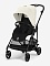 Коляска Mello Carbon Canvas White с дождевиком