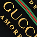 Черный плед из велюра с логотипом GUCCI | Фото 4
