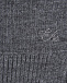 Серый шарф с декоративным логотипом Emporio Armani | Фото 3