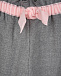 Серые брюки с розовым поясом IL Gufo | Фото 3