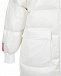 Белое пуховое пальто New Marmolada Freedomday | Фото 4