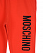 Красные спортивные брюки с принтом &quot;медвежонок&quot; Moschino | Фото 3
