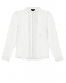 Белая рубашка с воротником под бабочку Emporio Armani Белый, арт. 6H4CJ8 4N3GZ 0100 | Фото 1