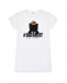 Белая футболка с аппликацией &quot;котенок в короне&quot; Dolce&Gabbana | Фото 1