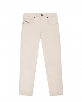 Прямые джинсы кремового цвета Diesel Кремовый, арт. J00808 KXBDB K101 | Фото 1