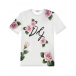 Белая футболка с принтом «Tropical rose» Dolce&Gabbana | Фото 1
