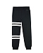 Черные спортивные брюки из хлопка с эластаном Moncler | Фото 2