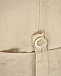 Бежевые льняные шорты 120% Lino | Фото 9