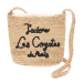 Плетеная сумка с вышитым логотипом, 25,5x20x12 см Les Coyotes de Paris | Фото 1