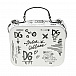 Черно-белая сумка с принтом &quot;Граффити&quot;, 14х18х8 см Dolce&Gabbana | Фото 3