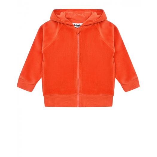 Оранжевая спортивная куртка из велюра Molo | Фото 1