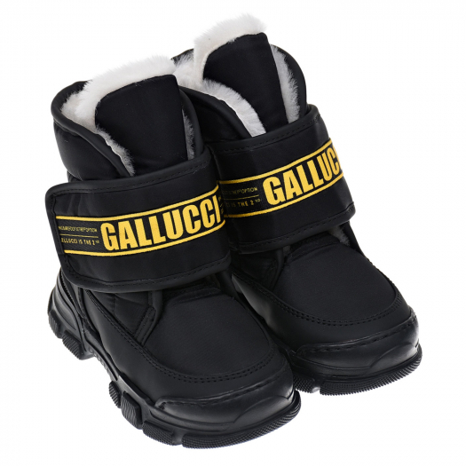 Высокие кроссовки с логотипом на застежке Gallucci | Фото 1