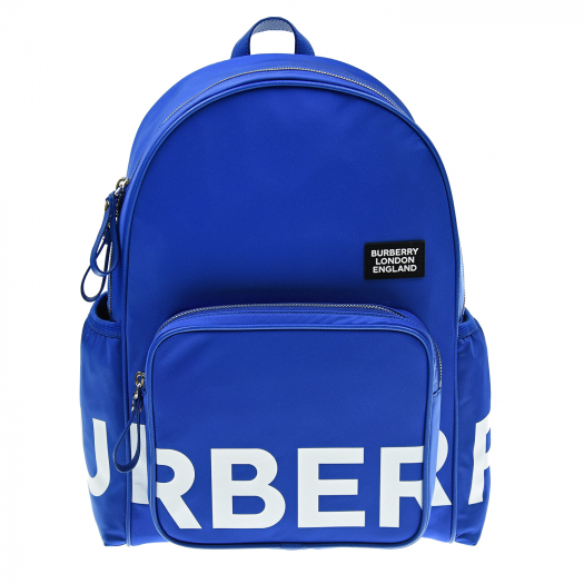 Синий рюкзак с белым логотипом, 38x24x12 см Burberry | Фото 1