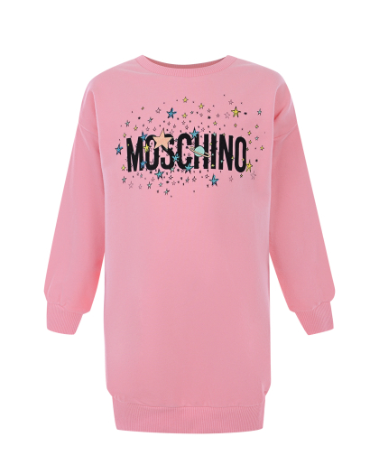 Платье-толстовка с принтом Moschino | Фото 1