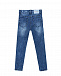 Skinny fit джинсы с вышивкой и лампасами Monnalisa | Фото 2