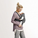 Серый рюкзак-кенгуру Mini 3D Jersey из хлопка Baby Bjorn | Фото 3