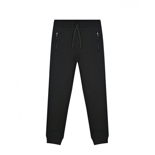 Черные базовые спортивные брюки Dolce&Gabbana | Фото 1