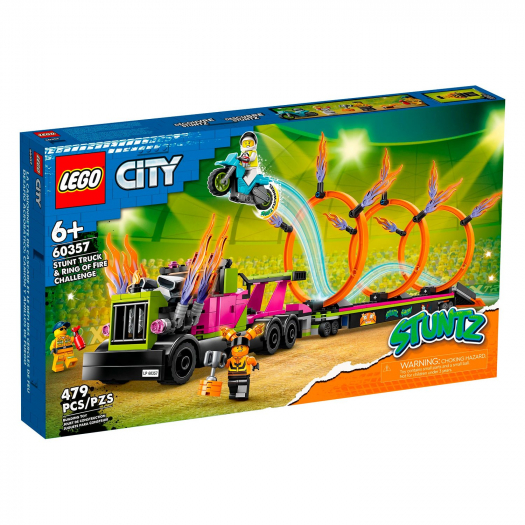 Конструктор Lego City Stuntz Stunt Truck & Ring of Fire Challenge  | Фото 1