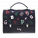 Синий ранец с принтом D&G, 34х12х25 см Dolce&Gabbana | Фото 2