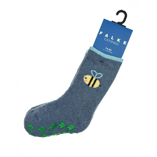 Синие носки с декором &quot;Пчела&quot; Falke | Фото 1