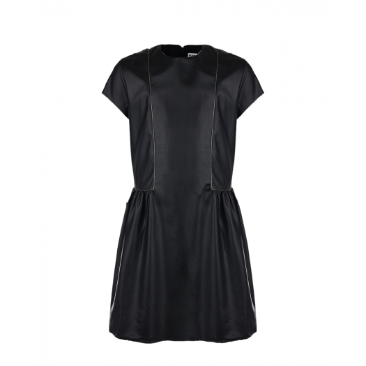 Черное платье с короткими рукавами Karl Lagerfeld kids | Фото 1