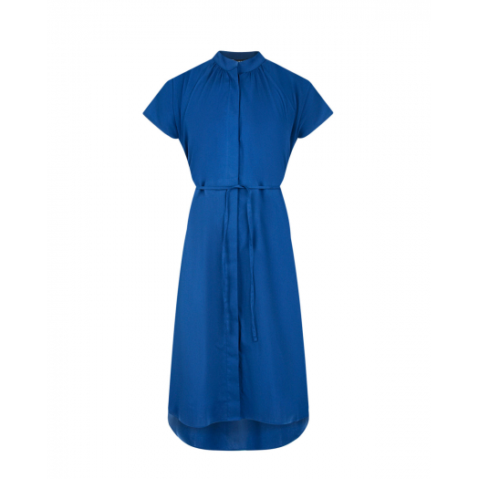 Синее платье с кулиской для беременных Attesa | Фото 1