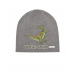 Серая шерстяная шапка с принтом &quot;динозавр&quot; Il Trenino | Фото 1