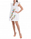 Белое платье с цветочной вышивкой Vivetta | Фото 5