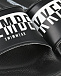 Черные шлепки с белым лого Bikkembergs Man | Фото 6