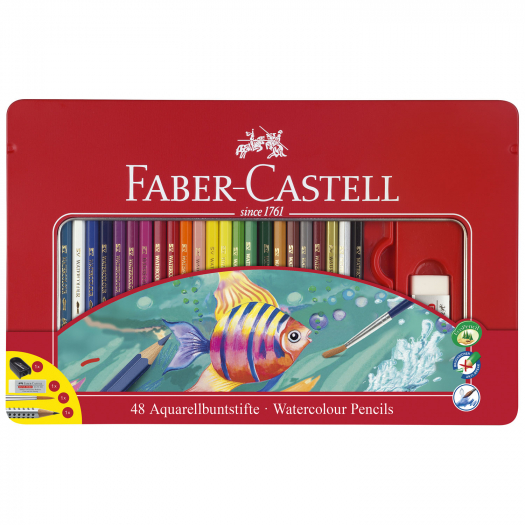 Подарочный набор акварельных карандашей, 48+1 шт Faber-Castell | Фото 1