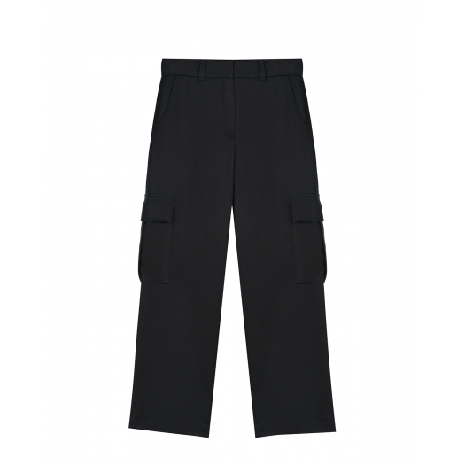 Черные брюки с карманами карго Dan Maralex | Фото 1