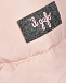 Розовая куртка с отделкой мехом енота IL Gufo | Фото 3