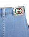 Голубая джинсовая юбка GUCCI | Фото 4