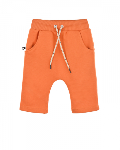 Оранжевые трикотажные шорты  | Фото 1