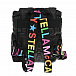 Черный рюкзак с разноцветным логотипом, 27x27x10 см Stella McCartney | Фото 3