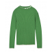 Зеленый свитер с лого MSGM | Фото 1