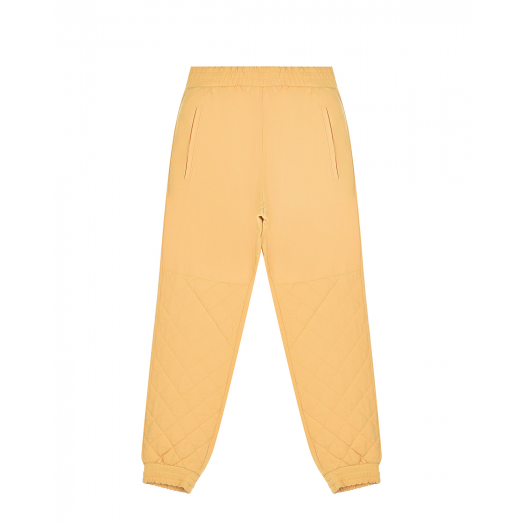 Желтые стеганые спортивные брюки Ermanno Scervino | Фото 1